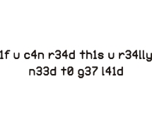 If u can read this